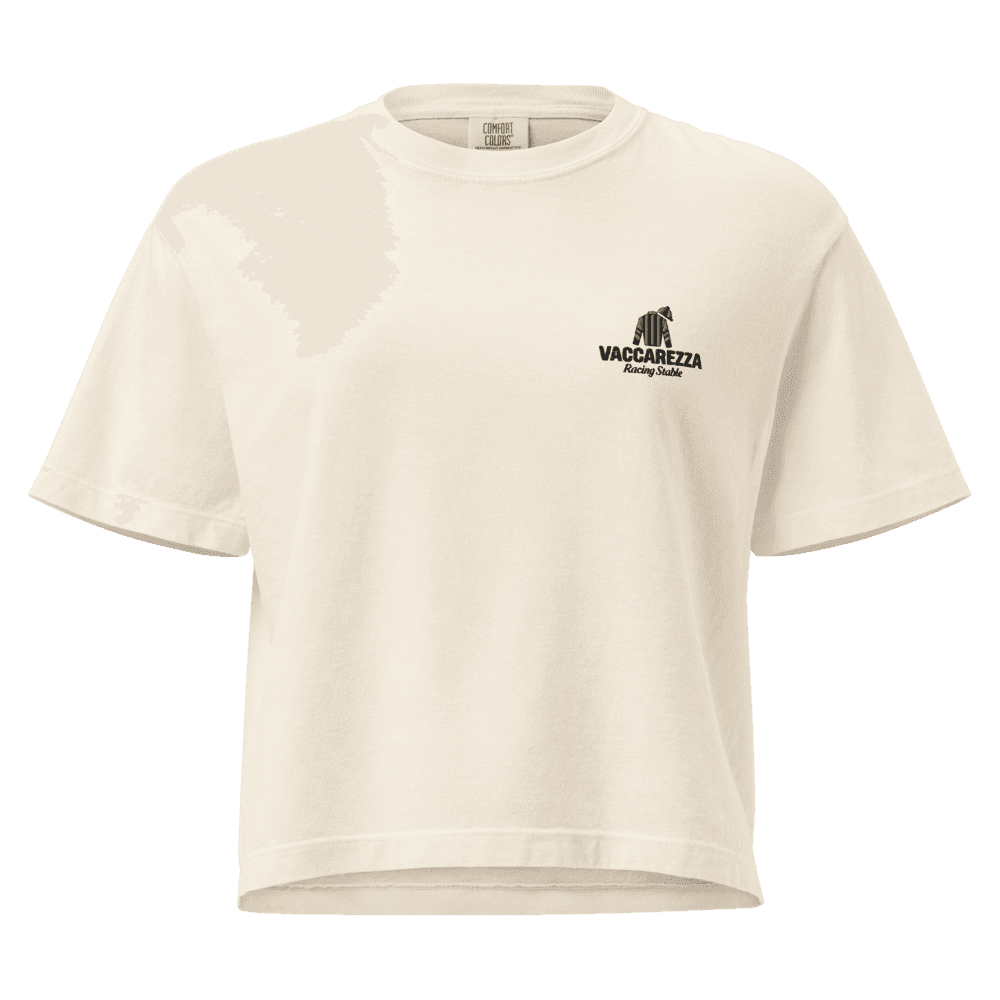 Boxy Tee in Ivory, Lockup